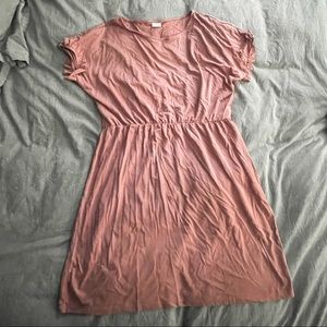 Soft light pink/rose short sleeve dress from ASOS